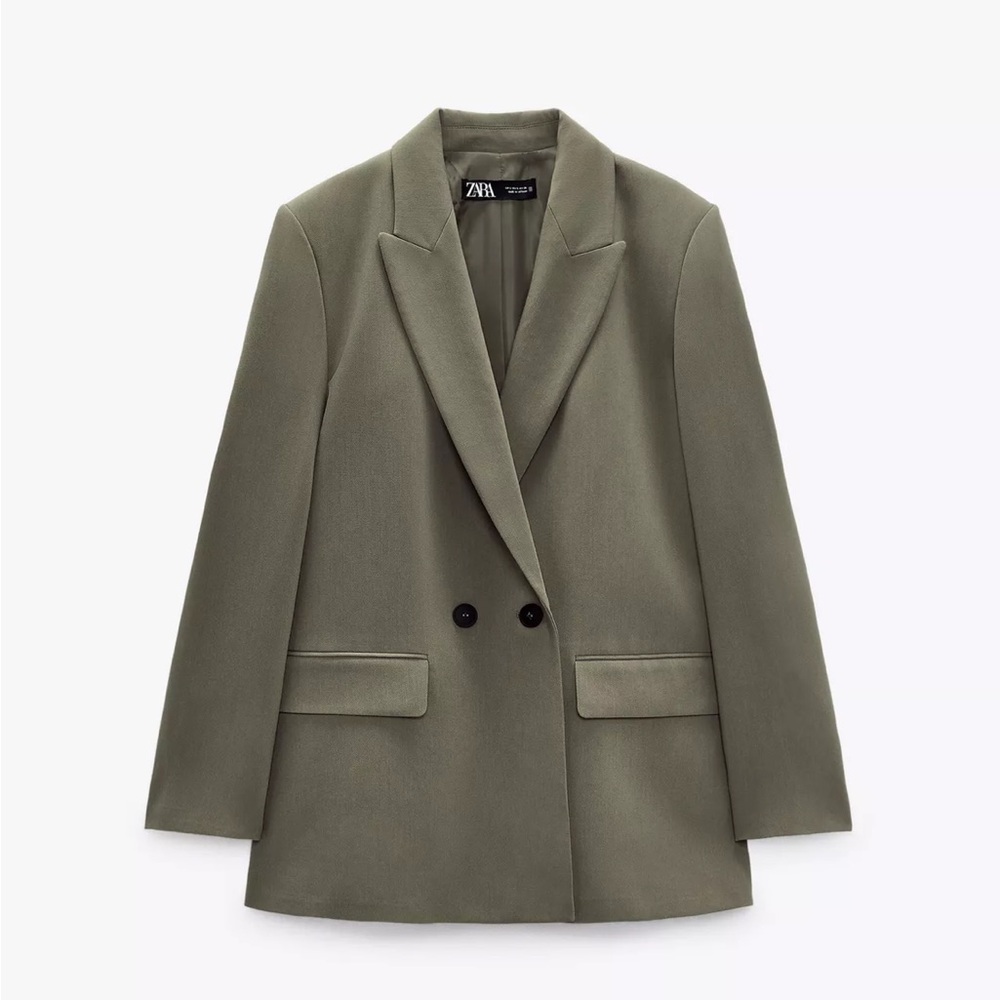 Zara Women's oversized double breasted Jacket